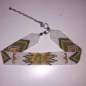 Tribal beaded choker